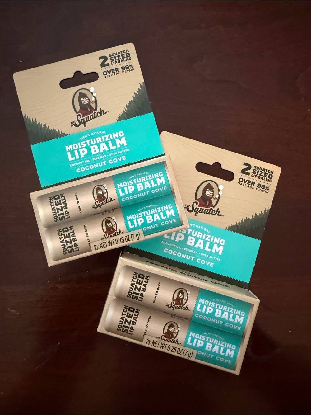 NIB Dr. Squatch Moisturizing Lip Balm - Coconut Cove